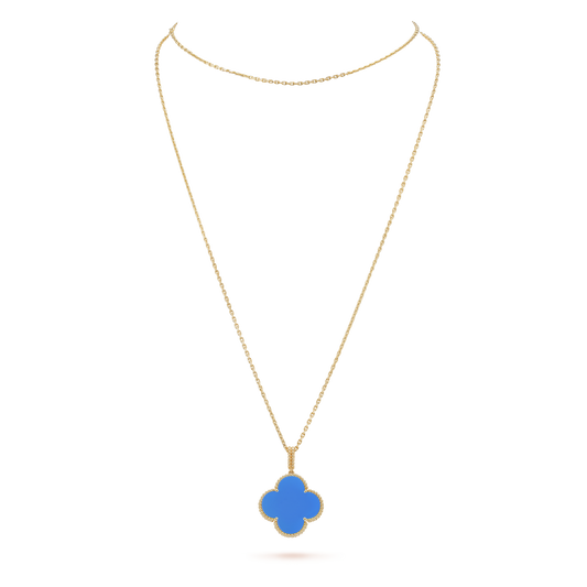 18K Celestial Magic Alhambra Agate Clover Necklace