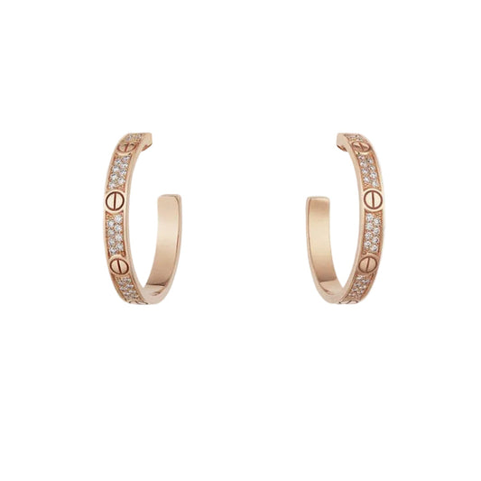 18K Celestial Love Pave Diamonds Earrings