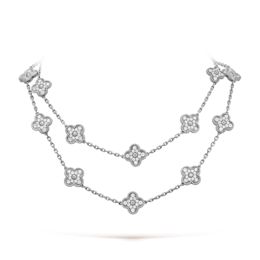 18K Celestial Vintage Alhambra 20 Motifs Long Necklace