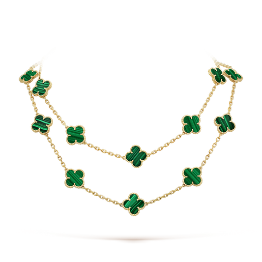 18K Celestial Vintage Alhambra 20 Motifs Long Necklace