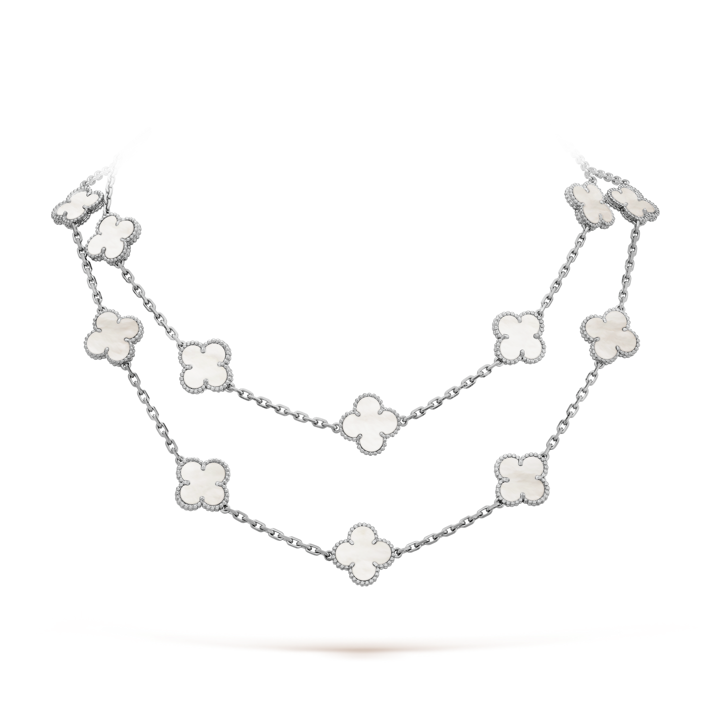 18K Celestial Vintage Alhambra 20 Motifs Long Necklace