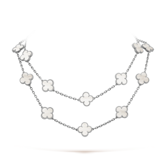 18K Celestial Vintage Alhambra 20 Motifs Long Necklace