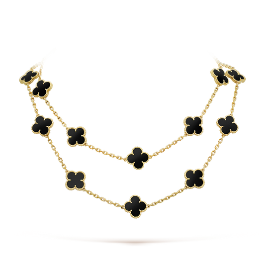 18K Celestial Vintage Alhambra 20 Motifs Long Necklace