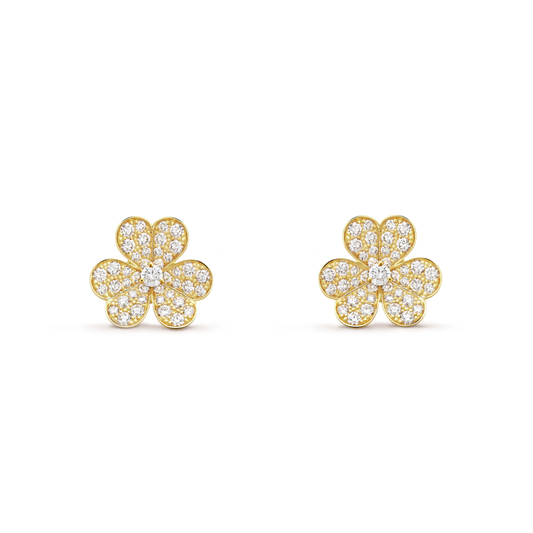 18K Celestial Yellow Gold Frivole Small Model Earrings