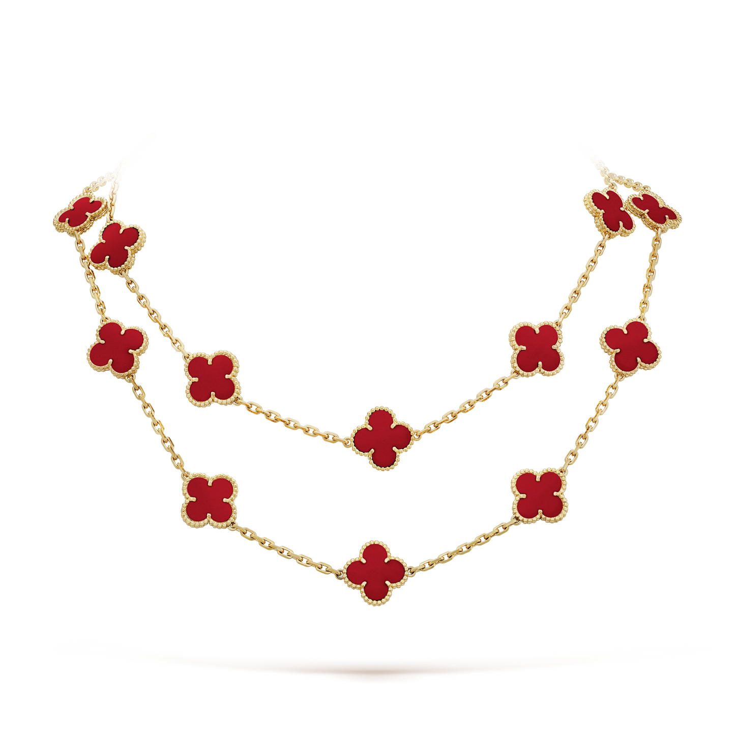 18K Celestial Vintage Alhambra 20 Motifs Long Necklace