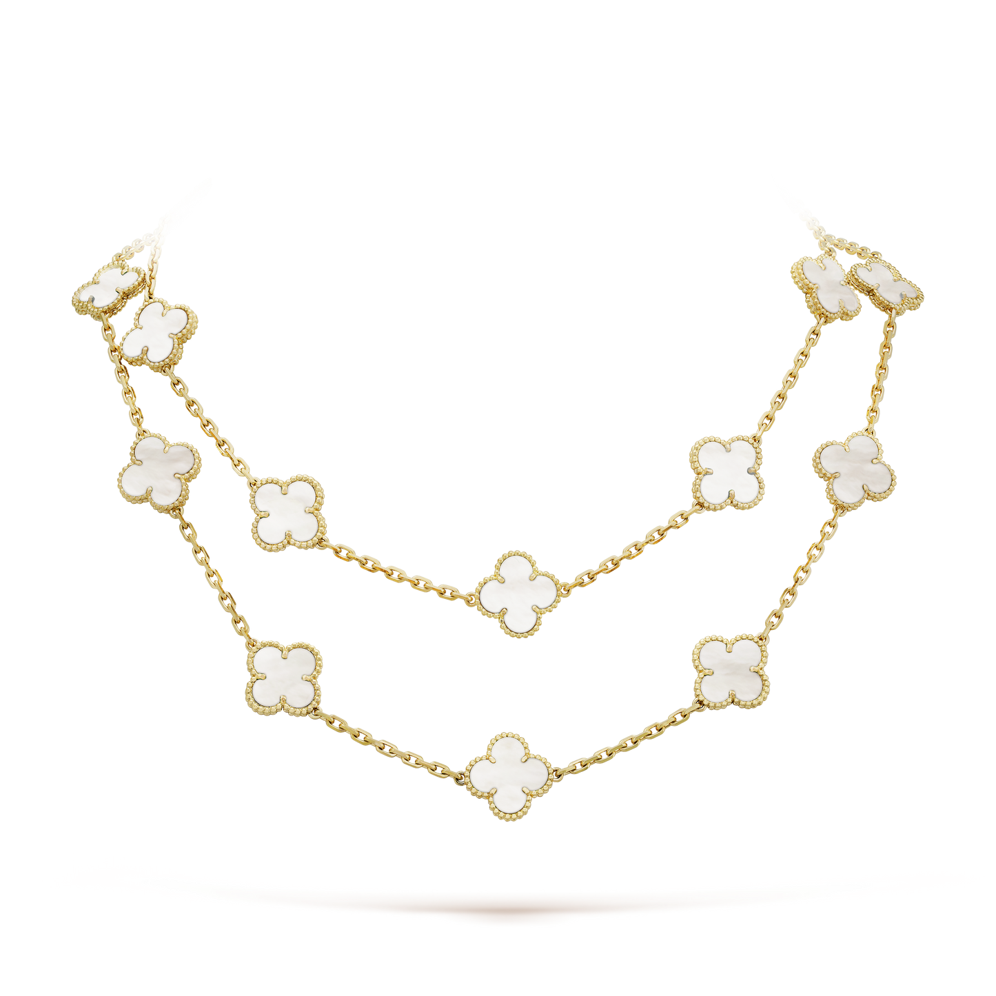 18K Celestial Vintage Alhambra 20 Motifs Long Necklace
