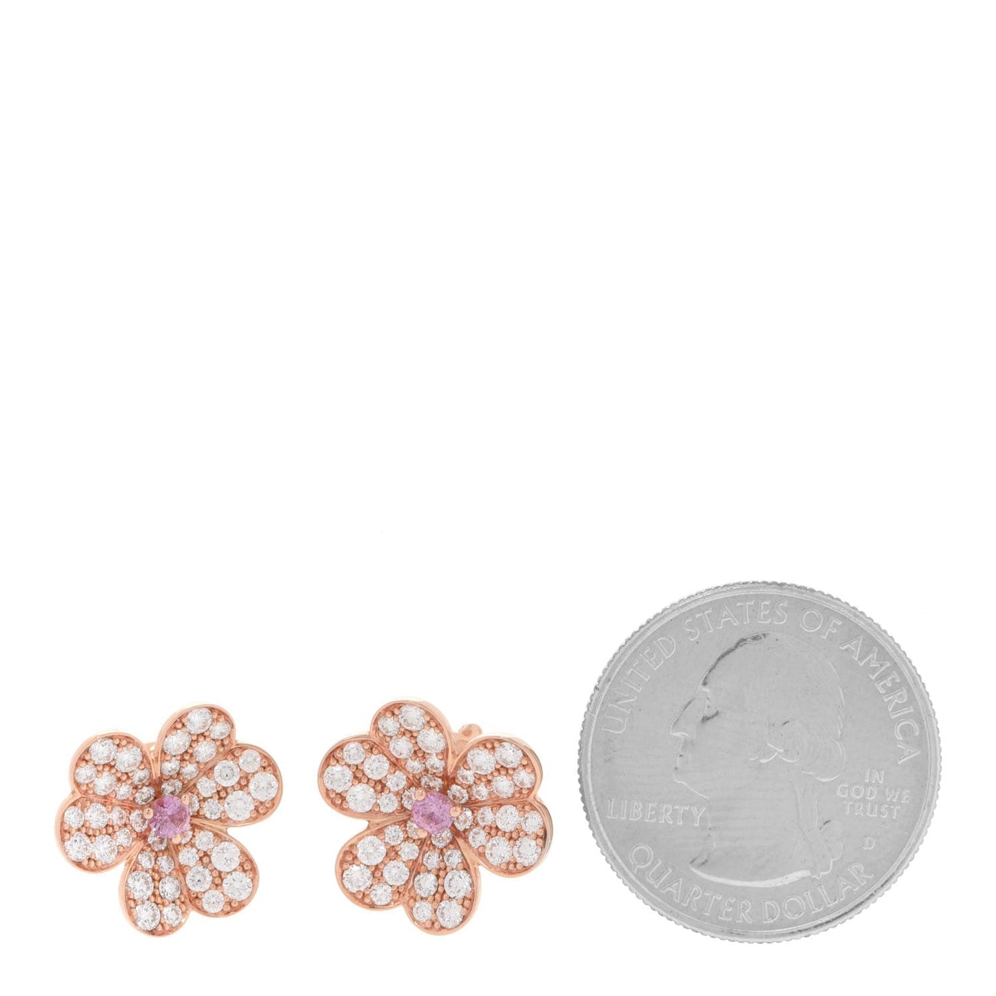 18k Celestial Frivole Pink Sapphire Earrings