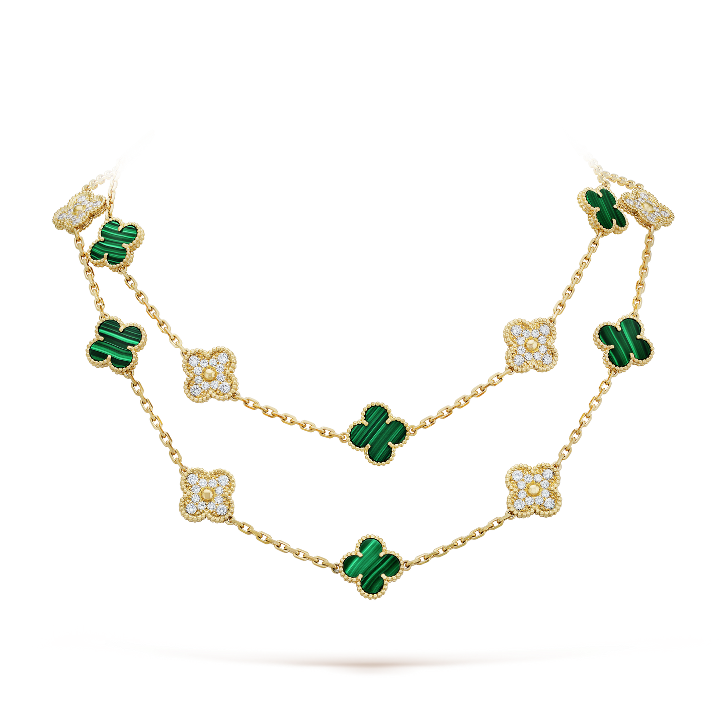 18K Celestial Vintage Alhambra 20 Motifs Long Clover Necklace