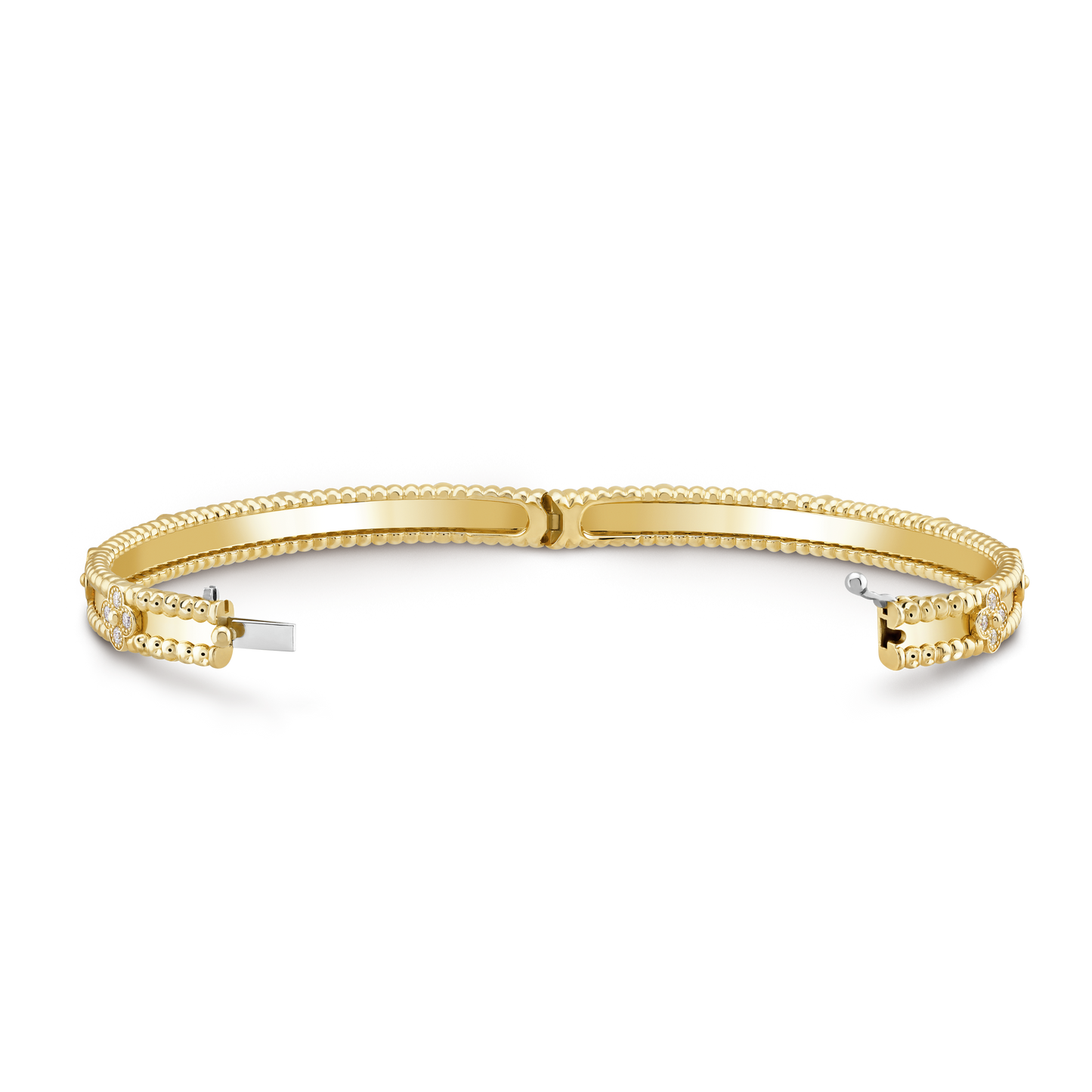 18K Celestial Perl̩e Sweet Clovers Small Bracelet
