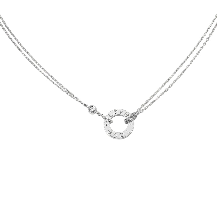 18K Celestial Love 2 Diamond Necklace