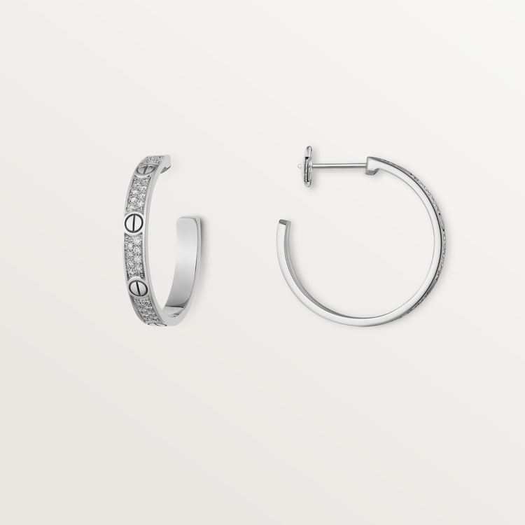 18K Celestial Love Pave Diamonds Earrings