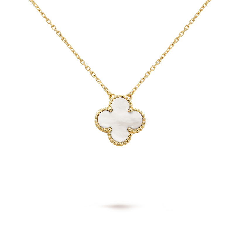 18K Celestial Vintage Alhambra Pendant Clover Necklace