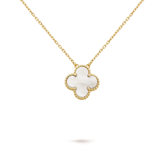 18K Celestial Vintage Alhambra Pendant Clover Necklace