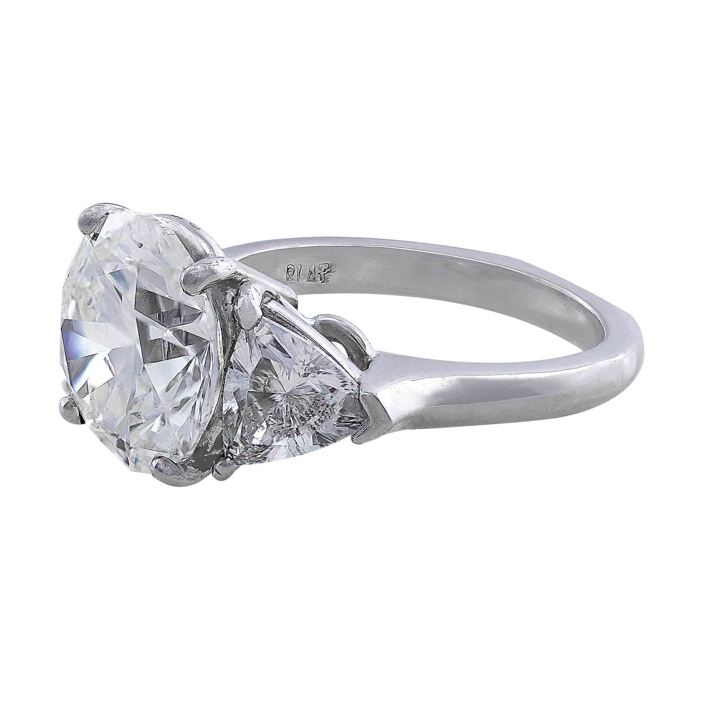 Rivière Platinum 5ct Round Diamond Ring
