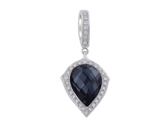 Stephen Webster 18k White Gold Pear Hematite Pendant