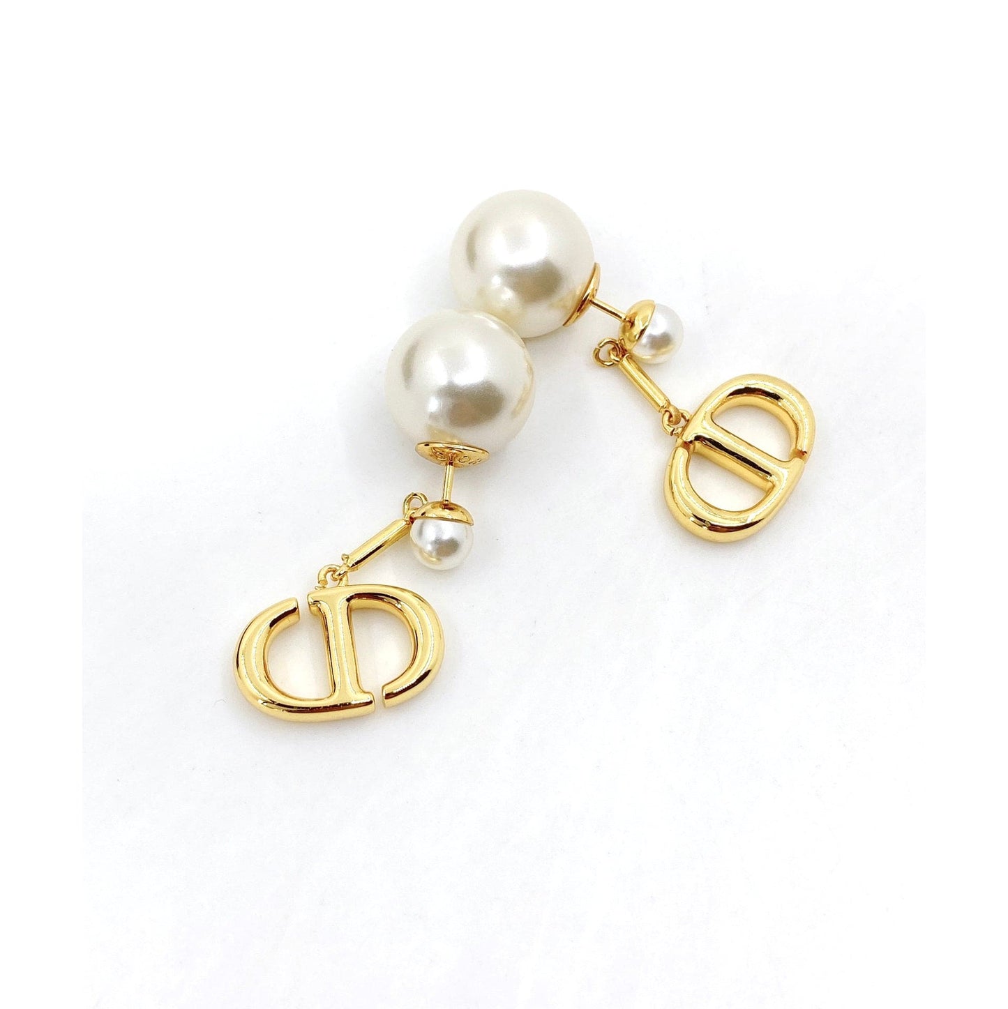 18K Celestial Tribales Pearl Earrings
