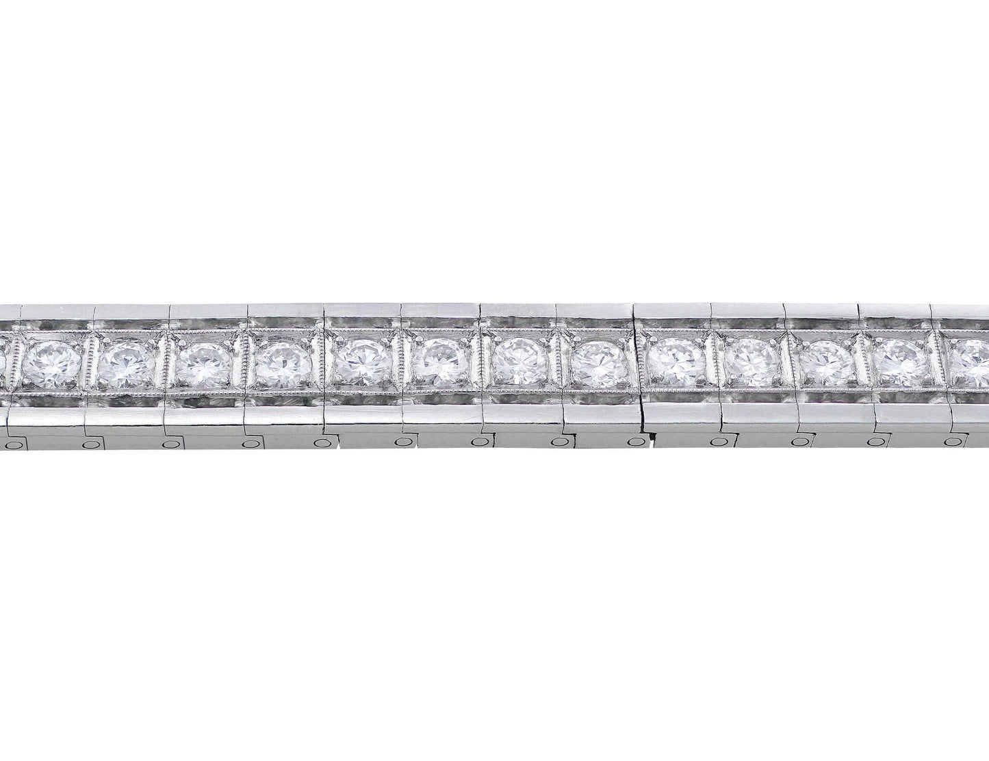 Estate Platinum Diamond Tennis Bracelet