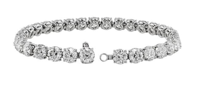Rivière Platinum 22.01ctw Diamond Bracelet, GIA Certified