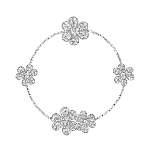 18K Celestial Frivole Diamonds Clover Bracelet