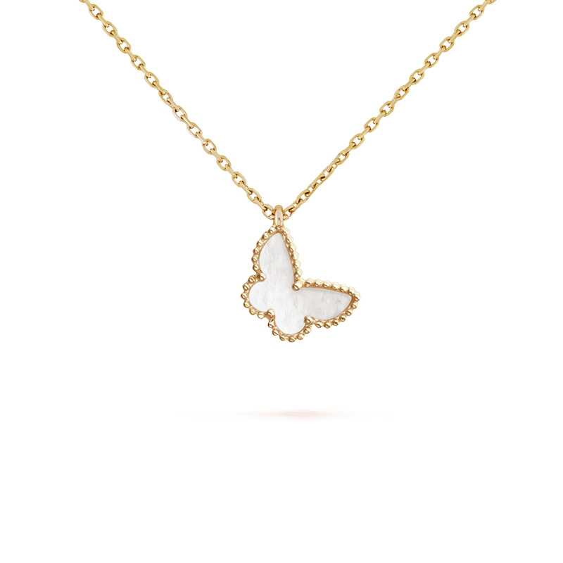 18K Celestial Sweet Alhambra Butterfly Necklace