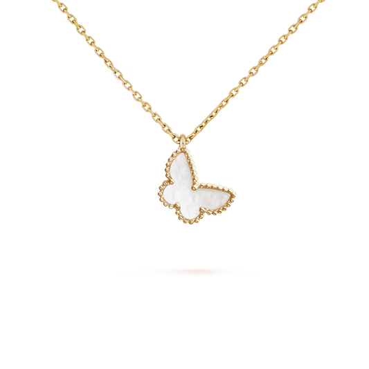 18K Celestial Sweet Alhambra Butterfly Necklace