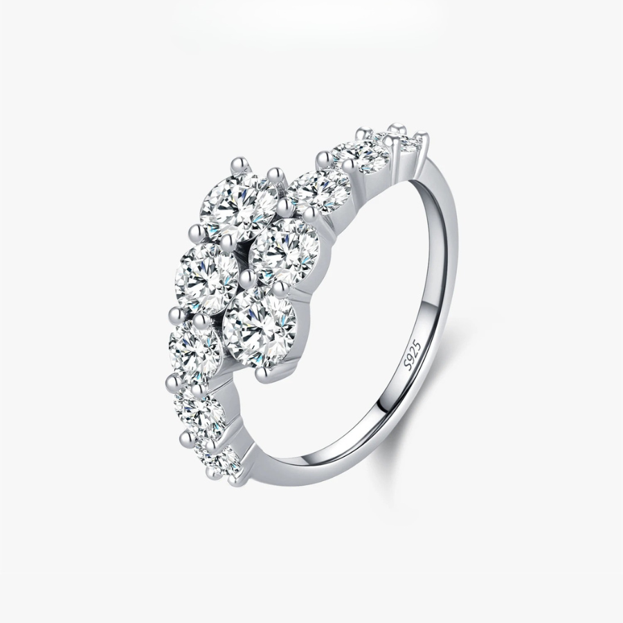 Classic Round CZ Eternity Band Ring – 925 Sterling Silver