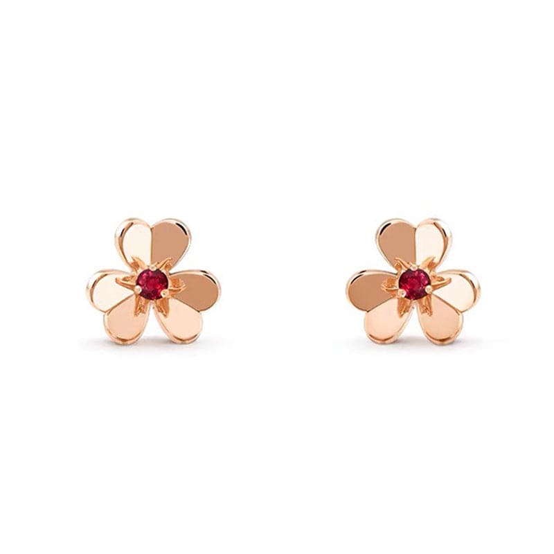 18K Celestial Frivole Mini Ruby Earrings