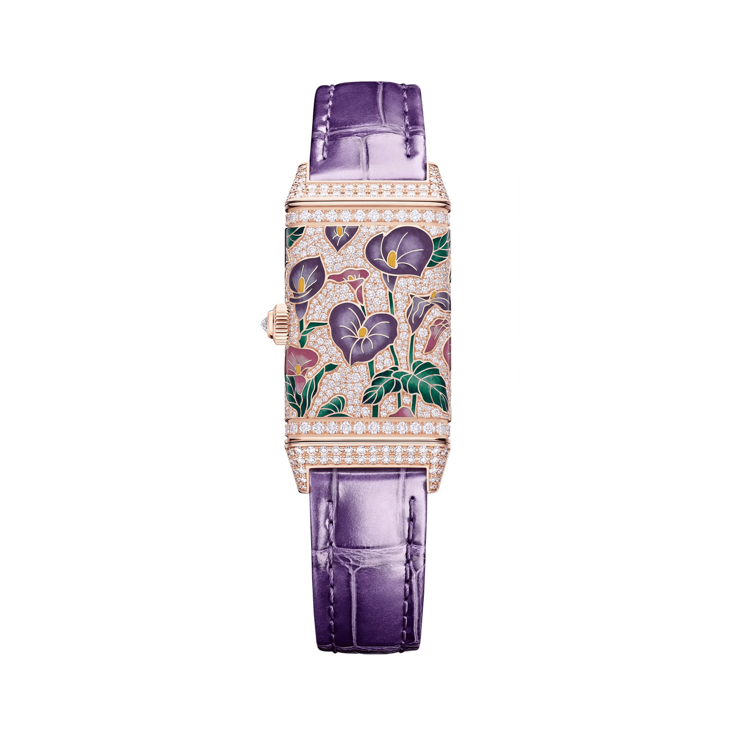 Pink Gold Reverso One Precious Flowers Women’s Watch Q3292435