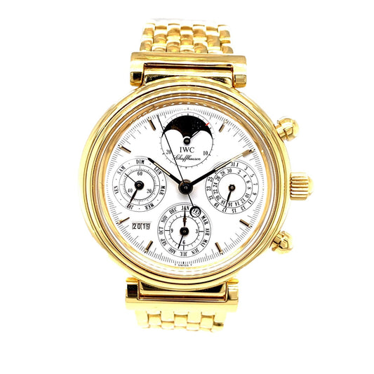 IWC Da Vinci Perpetual Calendar 18k Yellow Gold IWC3750 - Certified Pre-Owned
