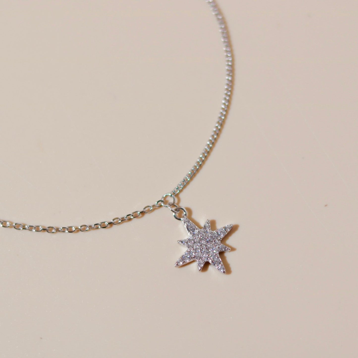 ELVORIA Eira Snowflake Bracelet – Rose Gold & Platinum Plated 925 Sterling Silver
