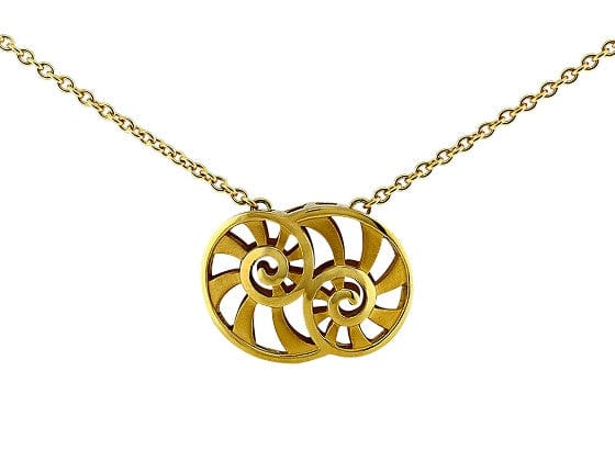 Carrera Y Carrera Brush Gold Nautilus Pendant
