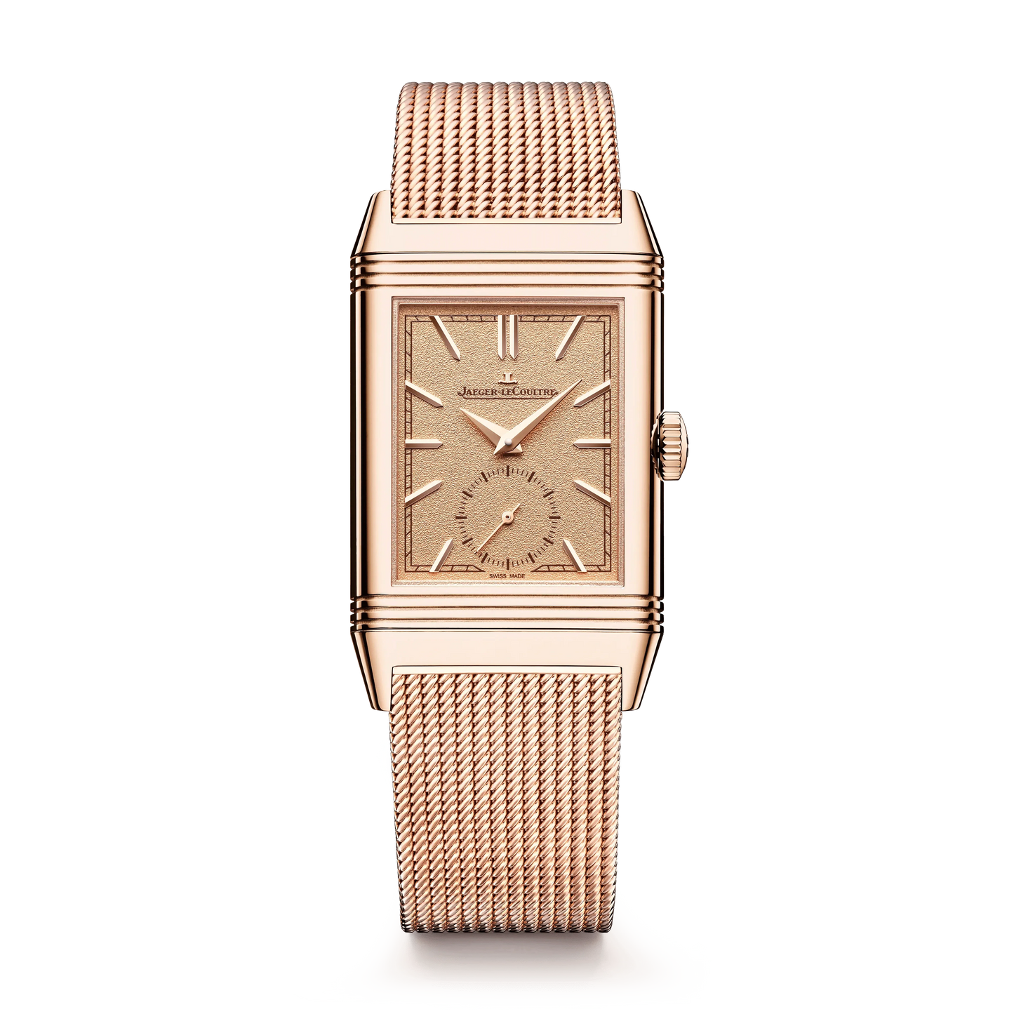 Pink Gold Reverso Tribute Monoface Small Seconds 'Or Deco' Men’s Watch Q713216J