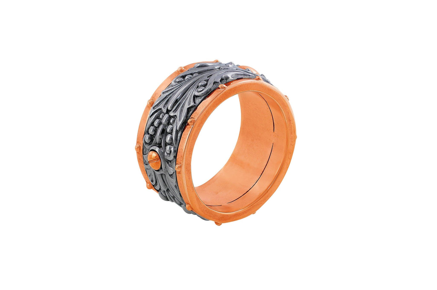 Stephen Webster Men's 18kt Rose Gold & Sterling Silver Band