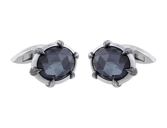 Stephen Webster Crystal Haze Hematite & Quartz CuffLinks