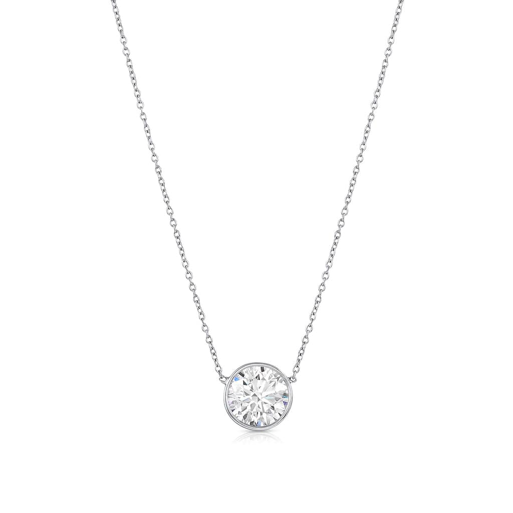 Rivière Platinum 1.80Ct Diamond Solitaire Necklace, GIA Certified