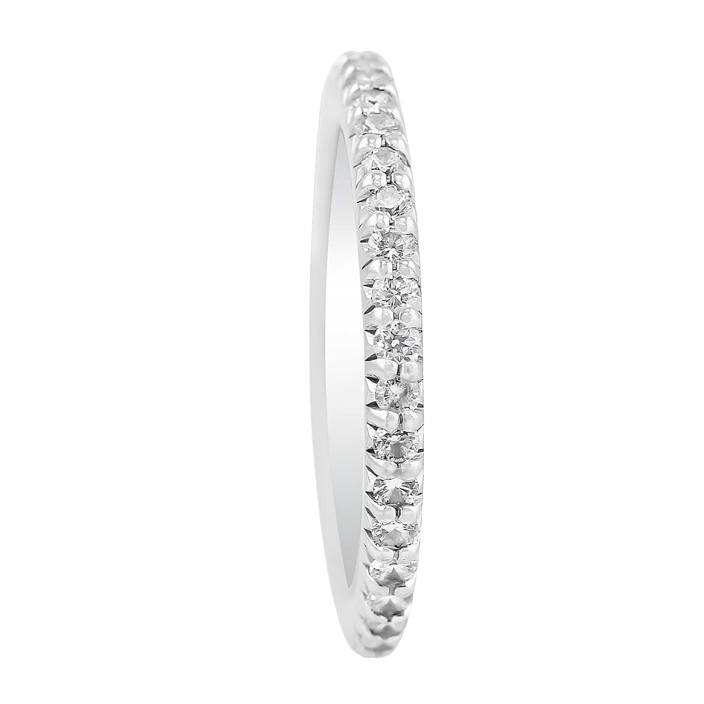 18k White Gold Bella Vita Single Row Diamond Ring