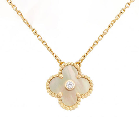 18K Celestial Sweet Alhambra Clover Necklace