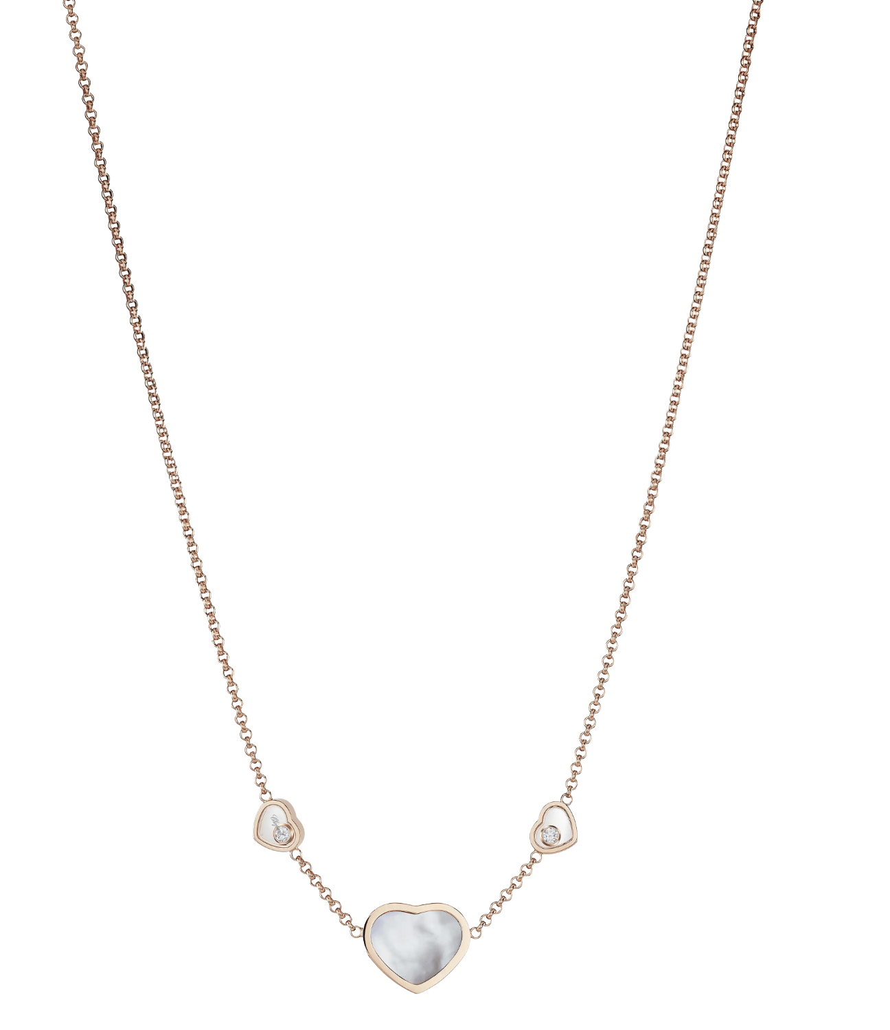 My Happy Hearts Necklace Mother of Pearl