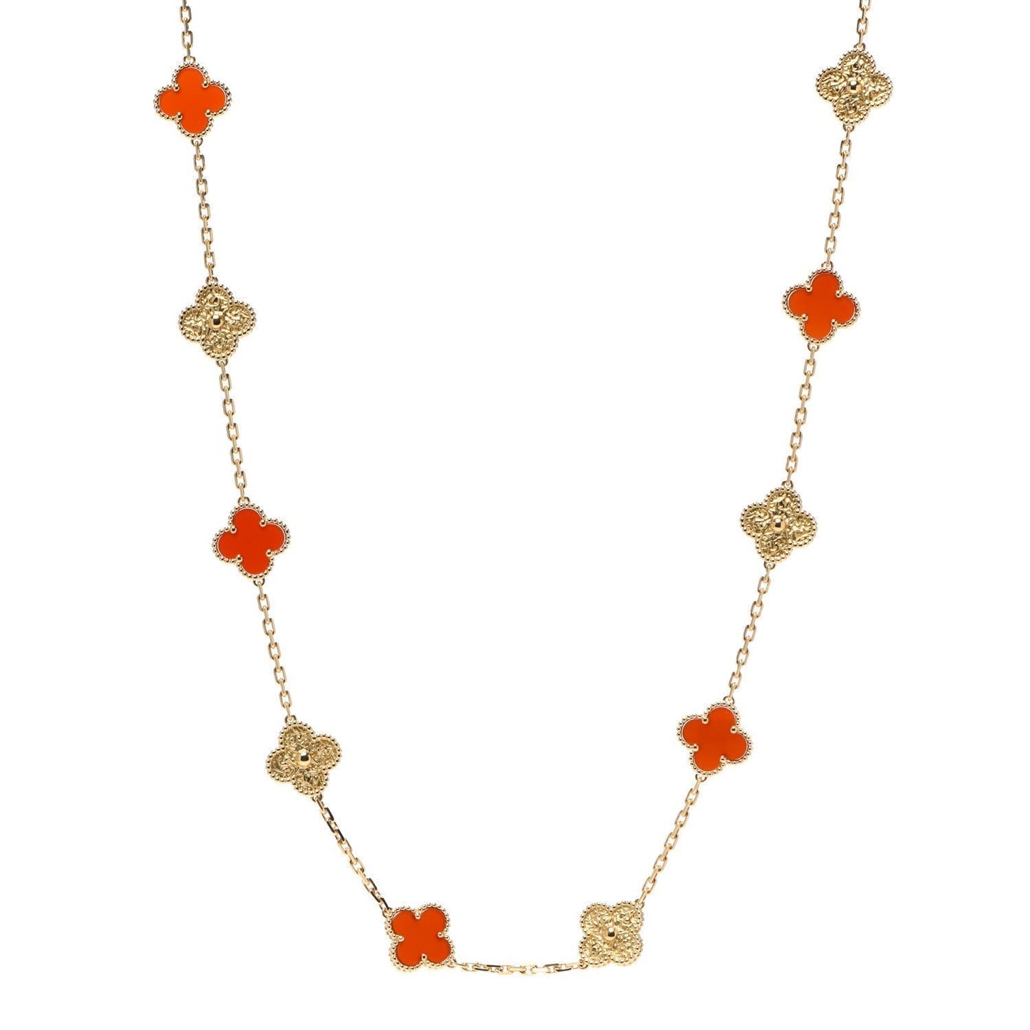 18K Celestial Vintage Alhambra 20 Motifs Long Necklace