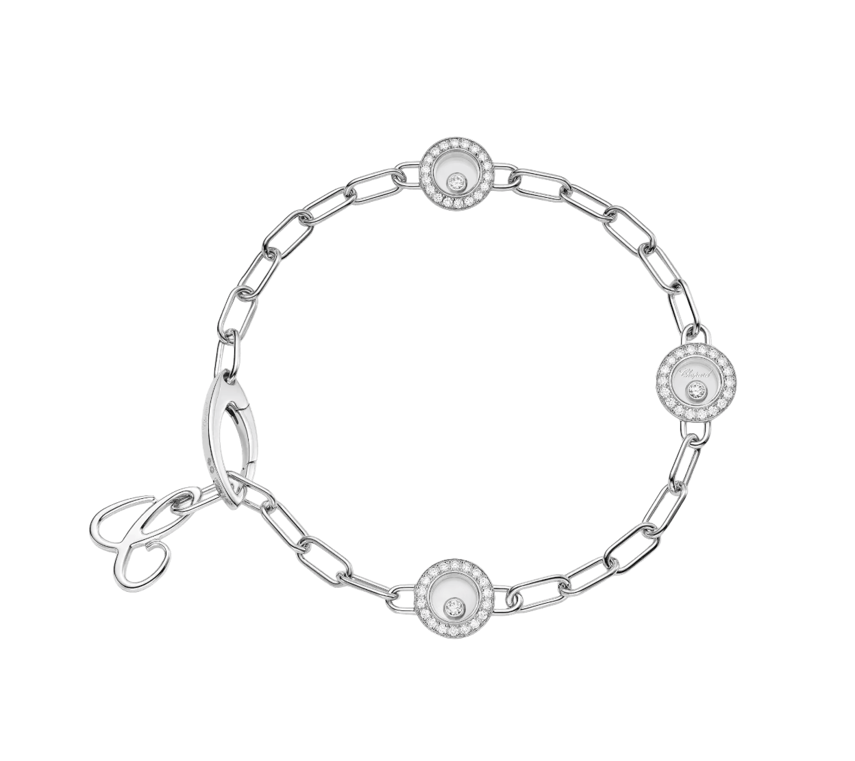 Happy Diamonds Icons White Gold Bracelet