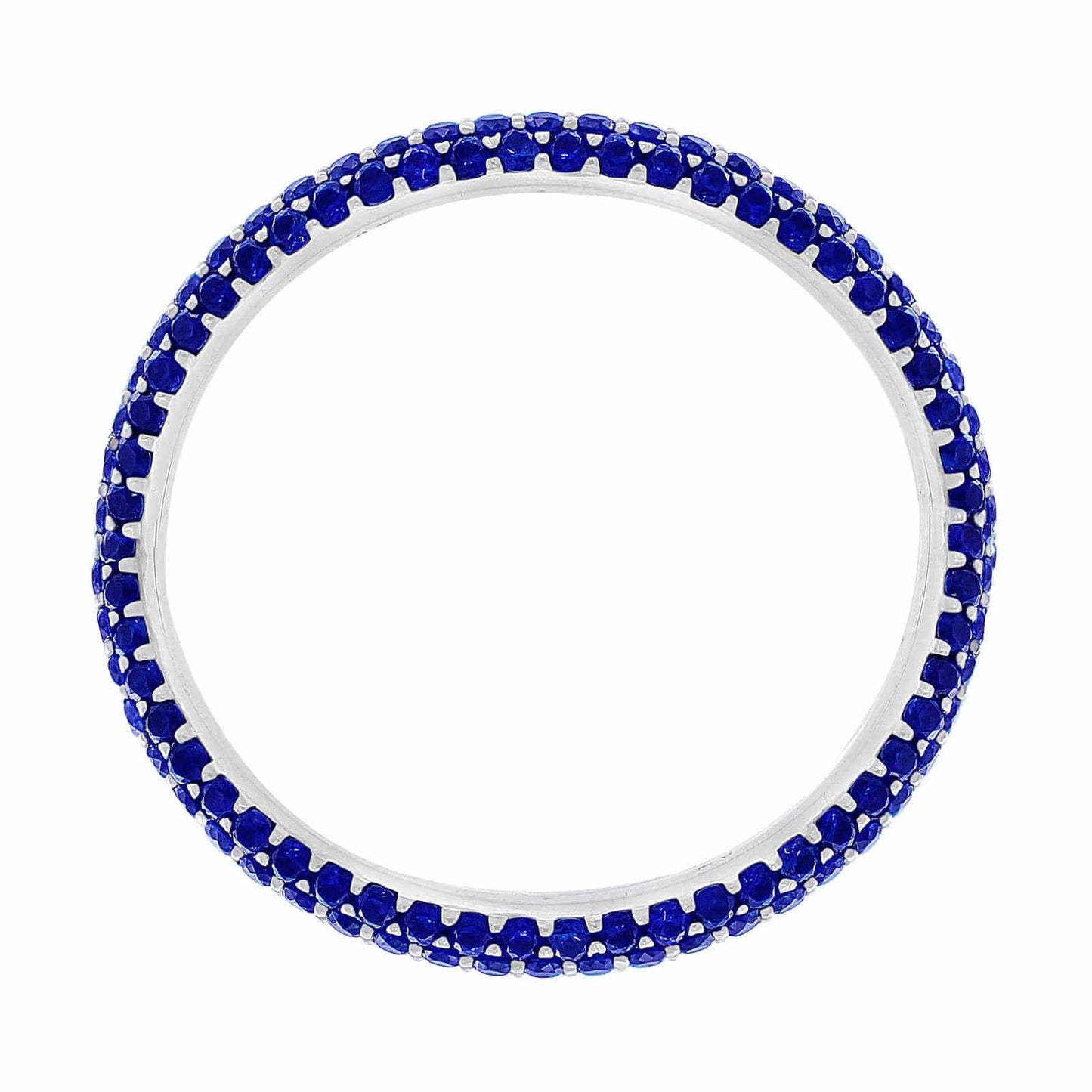 14kt White Gold Sapphire Eternity Band