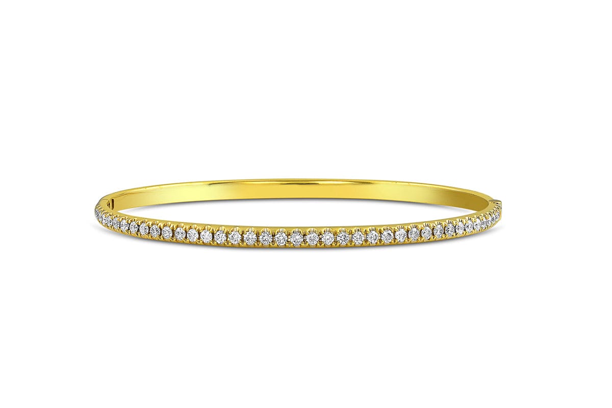 18kt Yellow Gold 2.45ctw Diamond Bangle