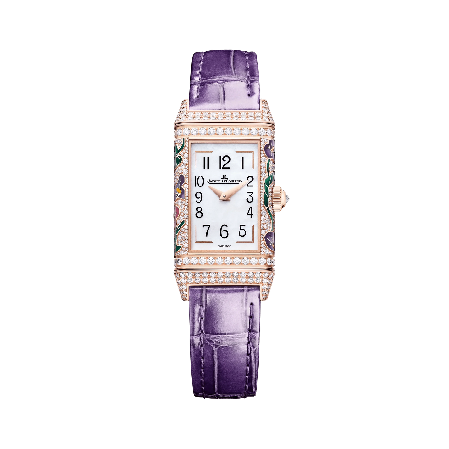 Pink Gold Reverso One Precious Flowers Women’s Watch Q3292435