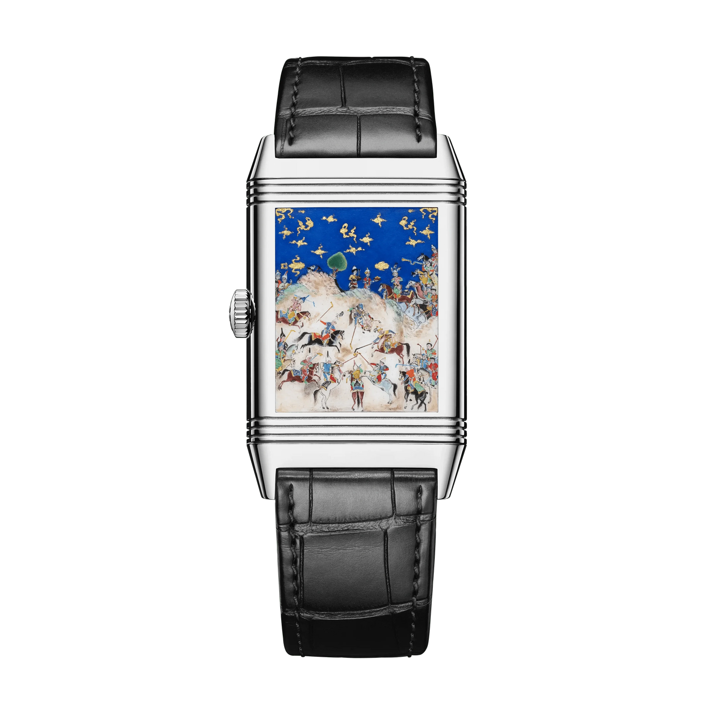 White Gold Reverso Tribute Enamel Men’s Watch Q39334S1
