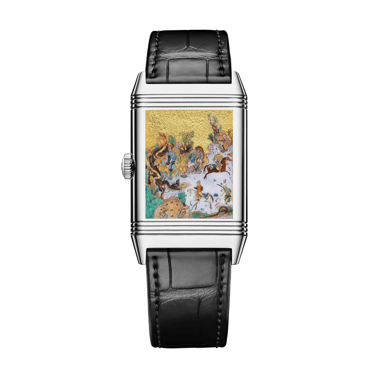 White Gold Reverso Tribute Enamel Men’s Watch Q39334S2