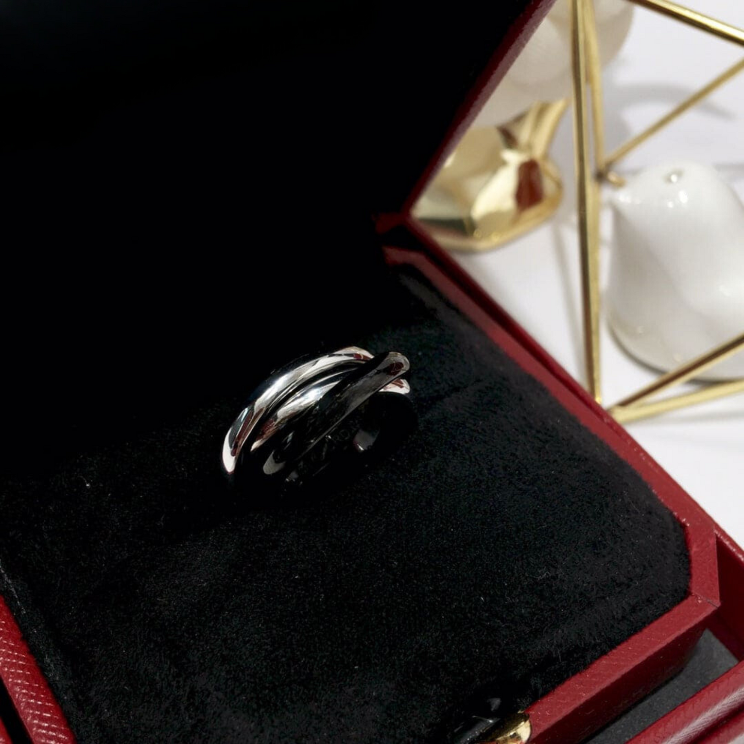 18K Celestial Trinity Classic Ceramics Ring