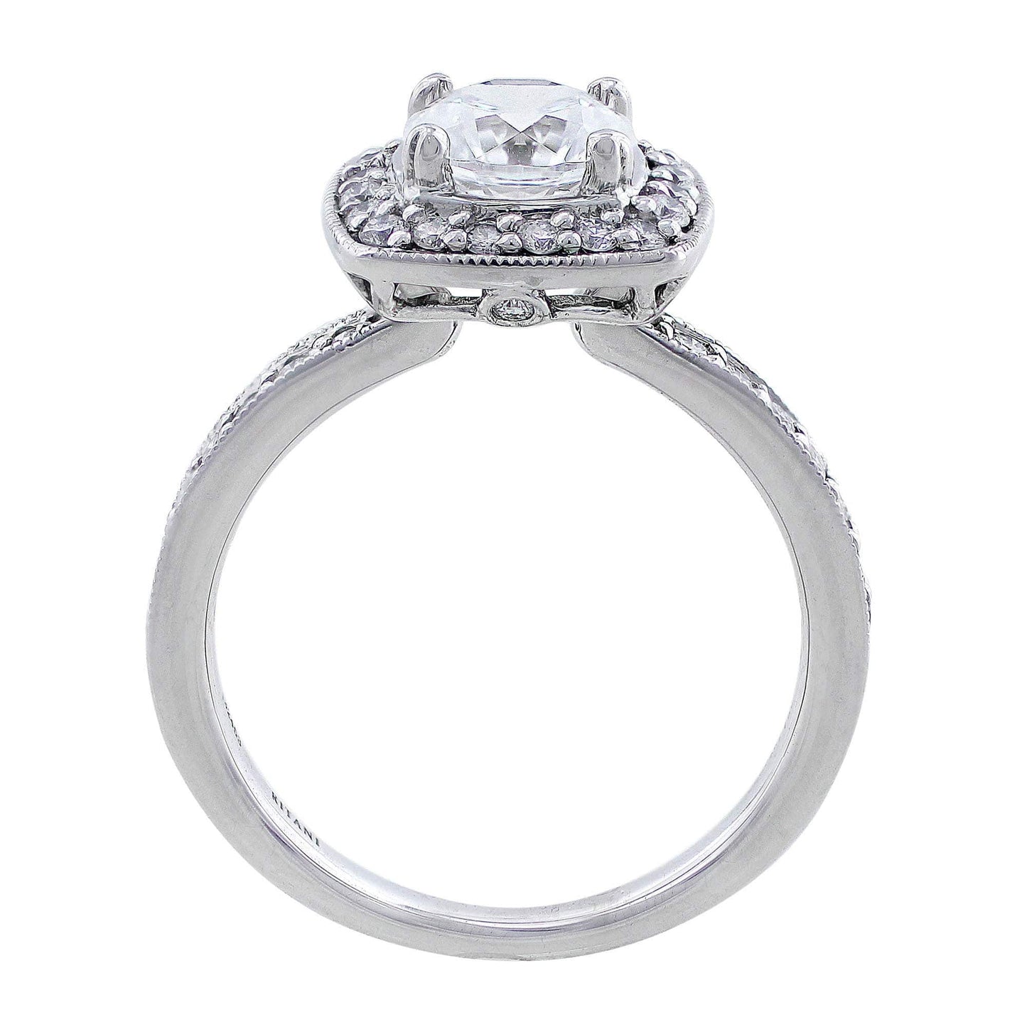 18kt White Gold Semi-Mount Setting