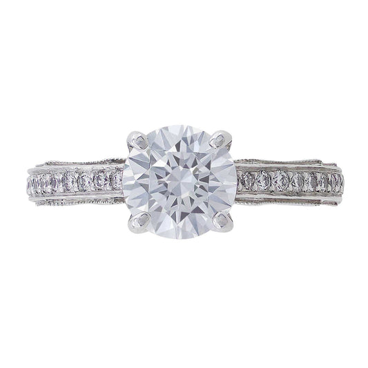 18kt White Gold Classic Semi-Mount Setting