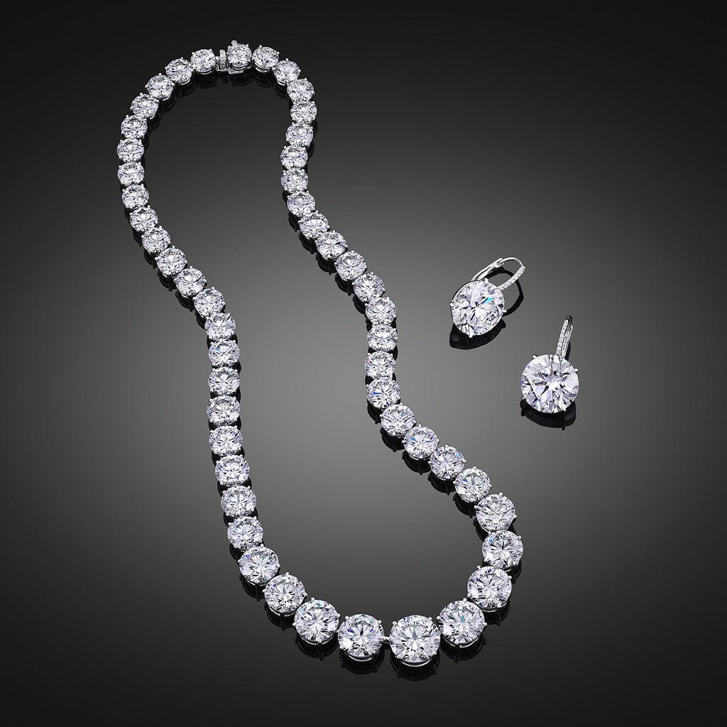 Rivière Platinum 100ct Diamond Necklace, GIA Certified