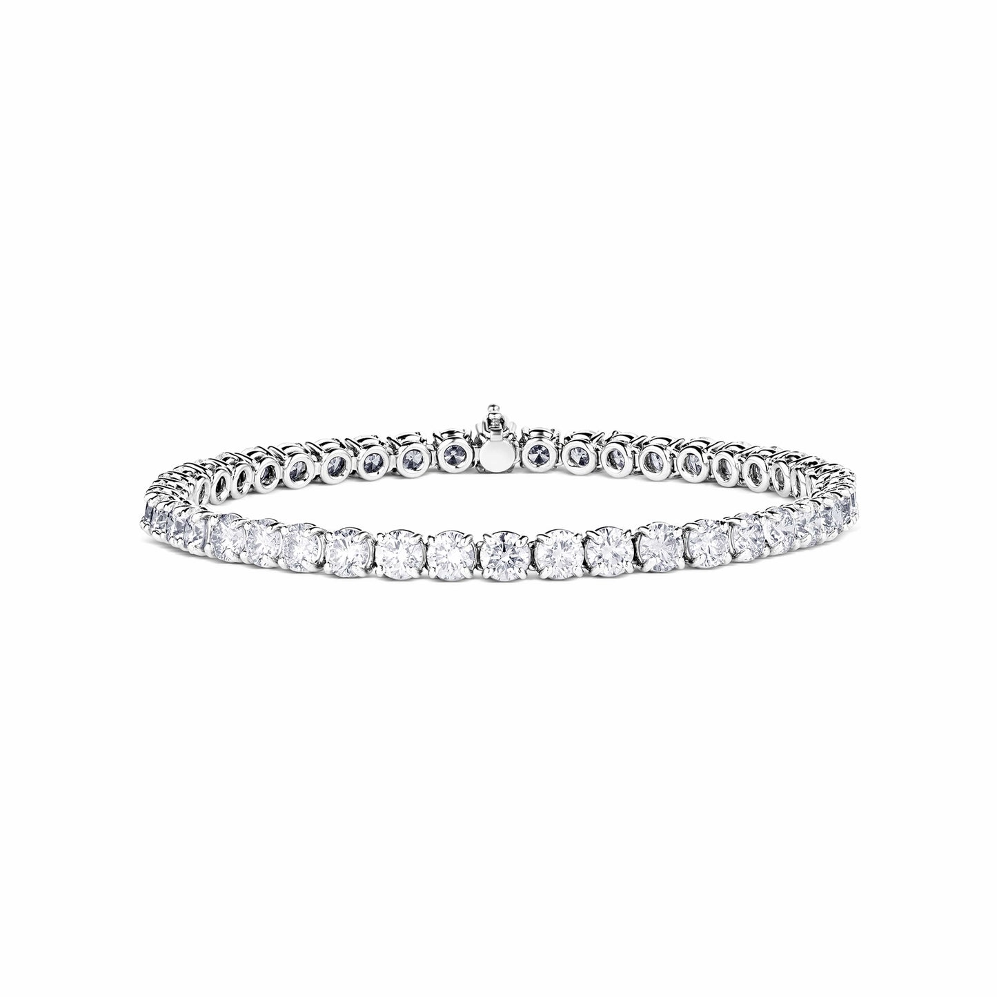 Rivière Platinum 10.33ctw Diamond Tennis Bracelet